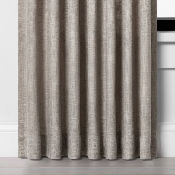 84" Fresno Curtain Panel Pebble - Hearth &
Hand'™' with Magnolia - Picture 2 of 5